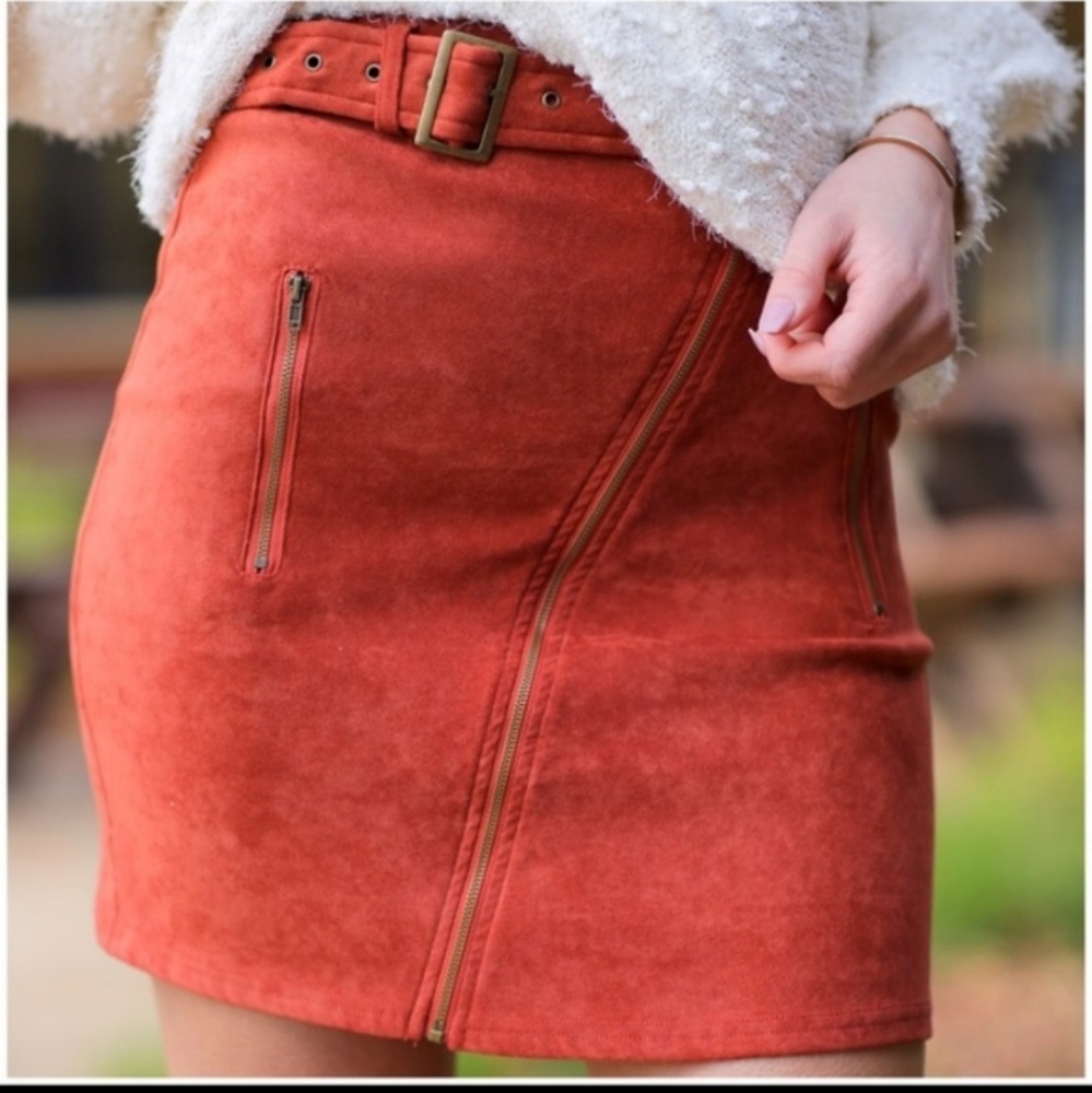 NWOT Suede Skirt